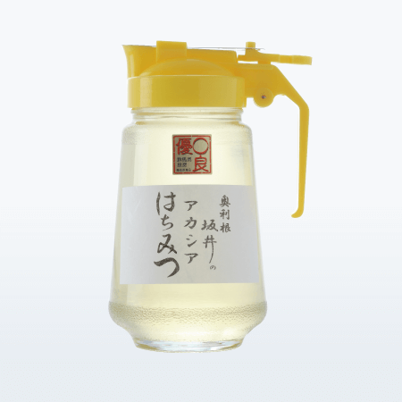坂井養蜂場 / アカシア蜂蜜 450g ハニーディスペンサー容器｜奥利根 
